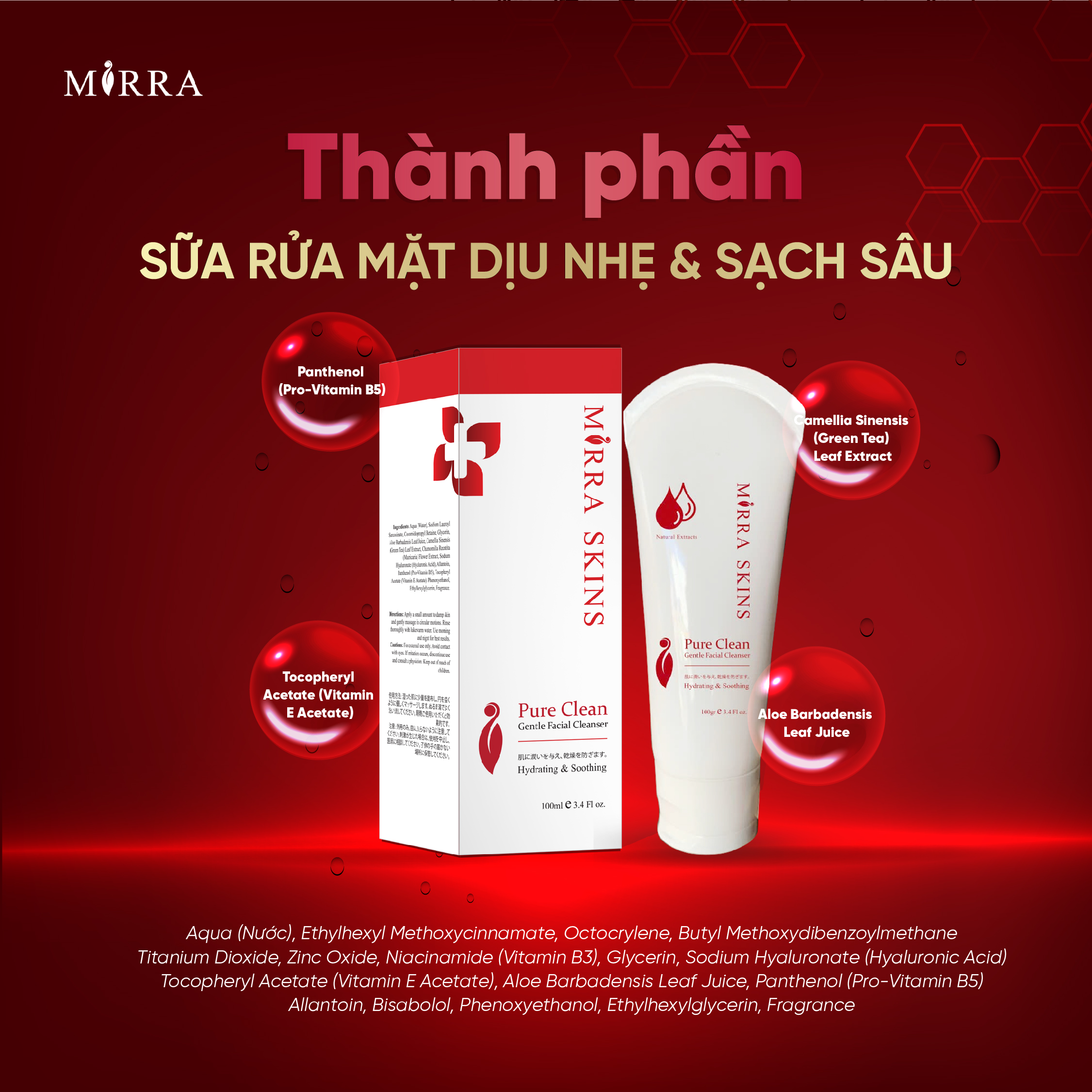 Pure Clean Sữa Rửa Mặt Dịu Nhẹ & Sạch Sâu