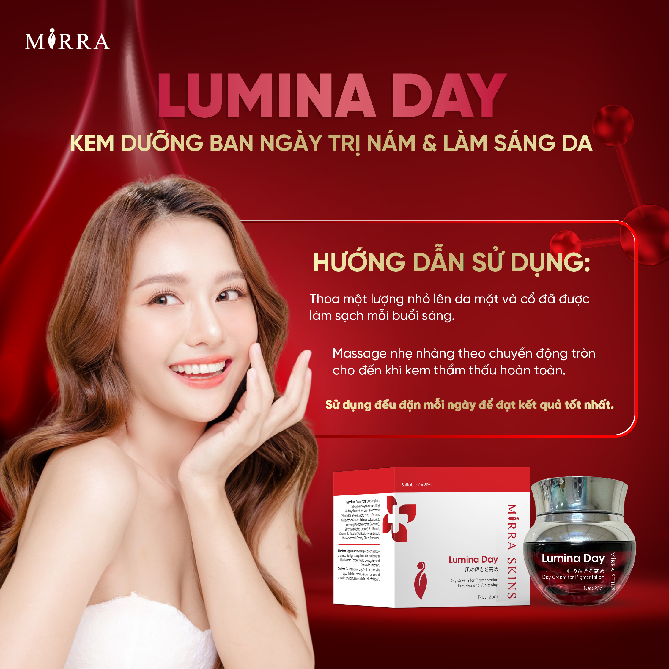 Lumina Day Kem Dưỡng Ban Ngày Trị Nám & Làm Sáng Da